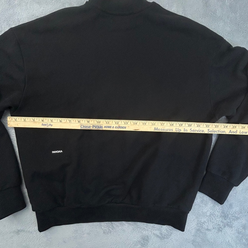 Pangaia 365 High Neck Sweatshirt Black Organic Cotton Mock Neck Small - Picture 8 of 10